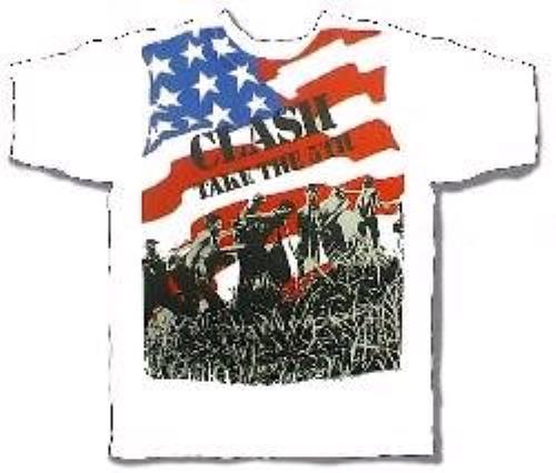 CLASH Tシャツ TAKE THE 5TH 白 Ｓ ロックTシャツ 希少 The Clash Take The 5th T-Shirt - XL UK t-shirt (344949)